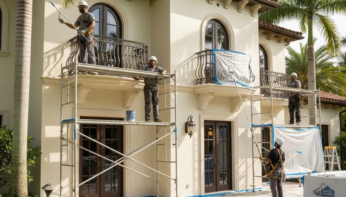Professional painters in West Palm Beach, FL delivering interior and exterior painting services
