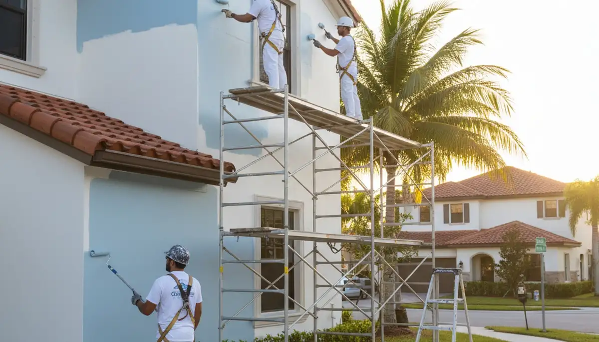 Professional painters providing interior and exterior painting services in West Palm Beach, FL