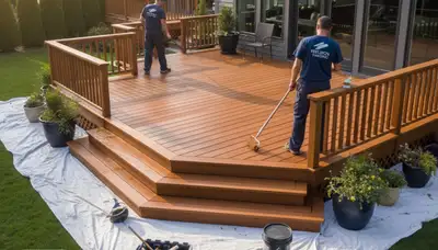 Deck painting in West Palm Beach, FL for sun and salt air protection