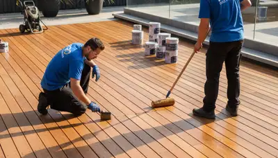 West Palm Beach deck staining service for outdoor wood protection and curb appeal