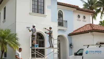 West Palm Beach, FL painting crew provides professional interior and exterior house painting services