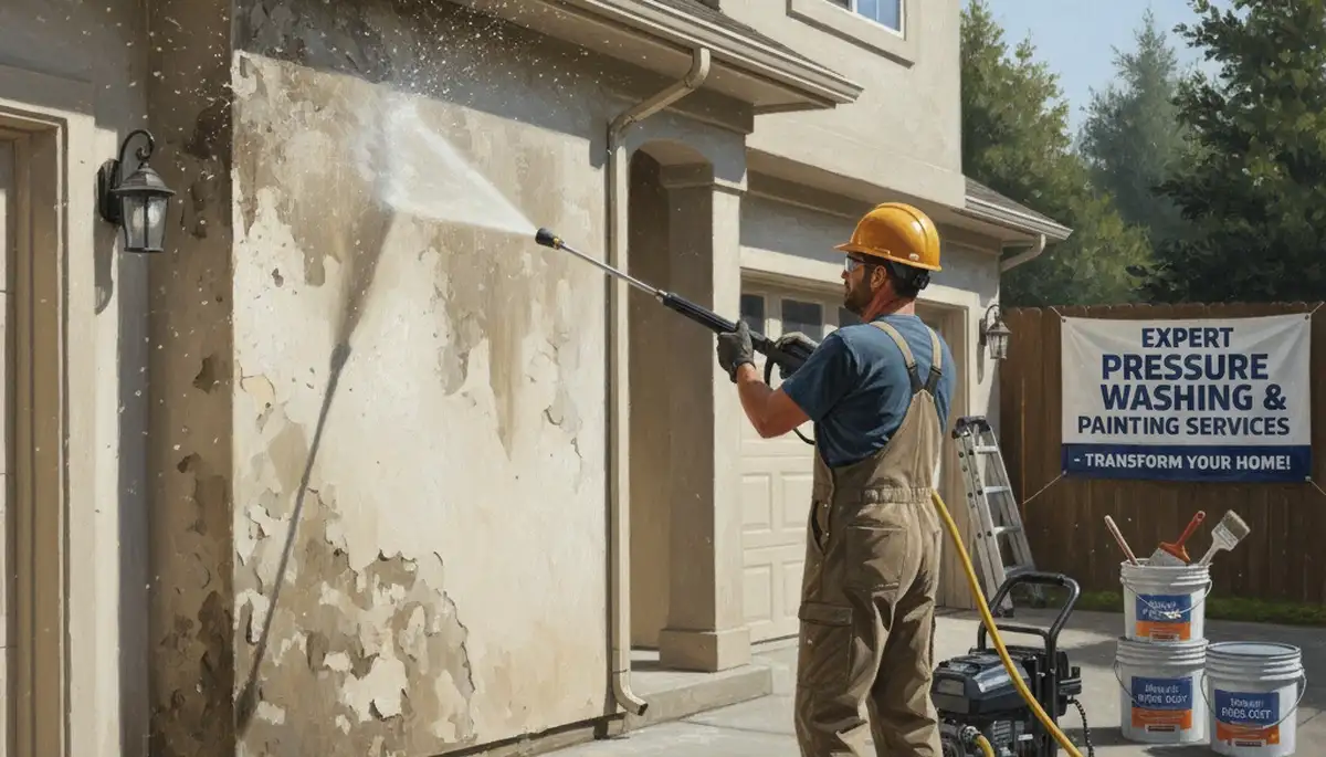 Pressure cleaning service in West Palm Beach, FL for mold, algae, and salt buildup removal