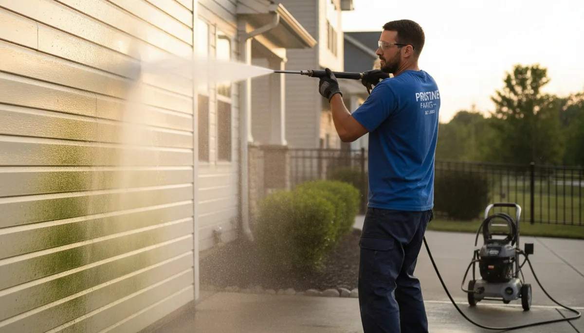 Vinyl siding pressure cleaning in West Palm Beach, FL by professional painters